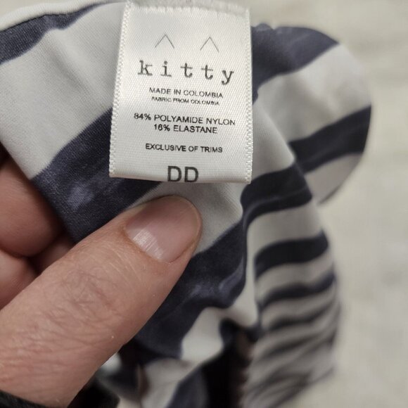 Kitty & Vibe Reversible Bikini Swimsuit Top Large - Picture 5 of 6